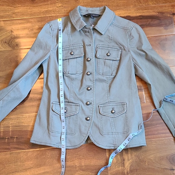 WHBM wintergreen Military Jacket - Picture 8 of 10